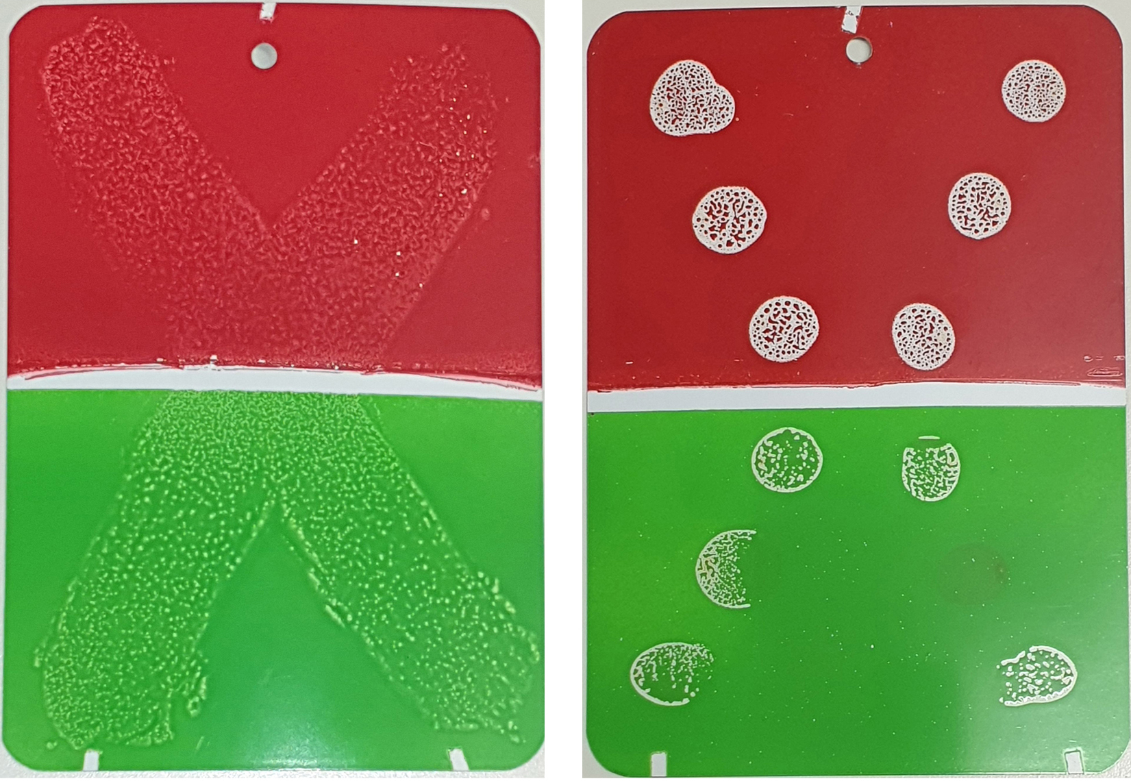 Test for labs substances that impair paint wetting (LABS): These lead to craters, discoloration or incomplete coverage of the substrate.